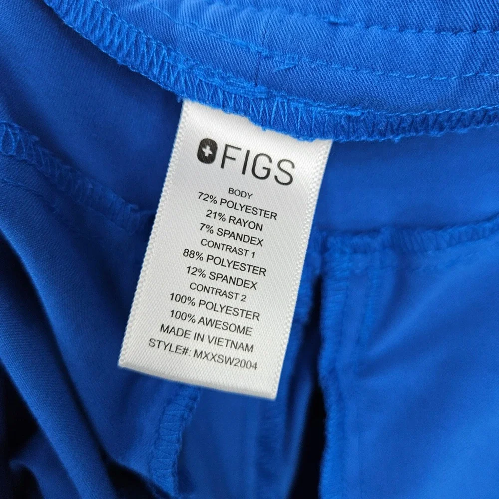 Figs Scrub Pants Mens Small Tansen Jogger Nurses Healthcare Uniforms Royal Blue